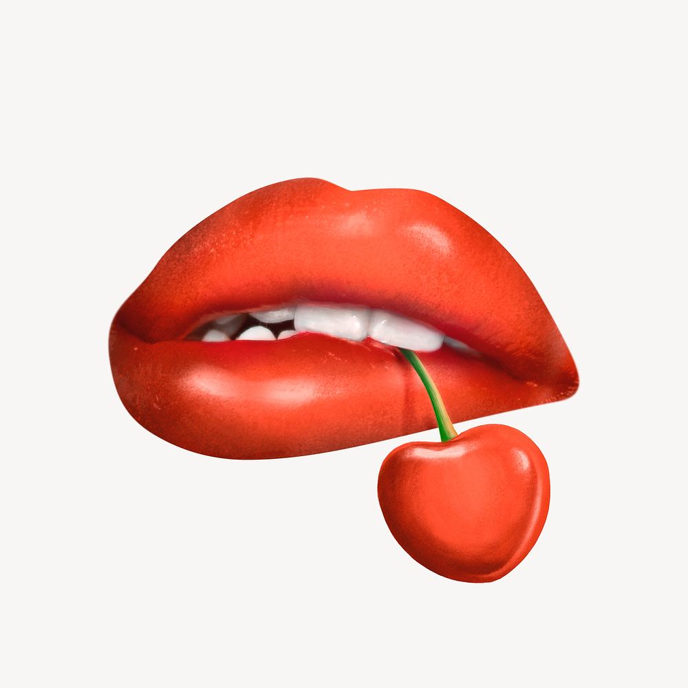 Sexy lips clipart, 3d graphic