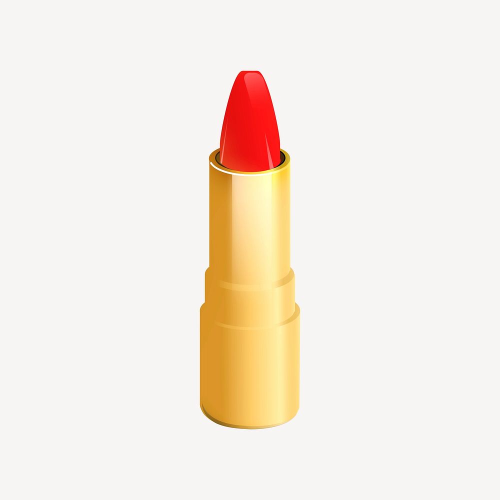 Red Lipstick, 3D cosmetic   collage element psd