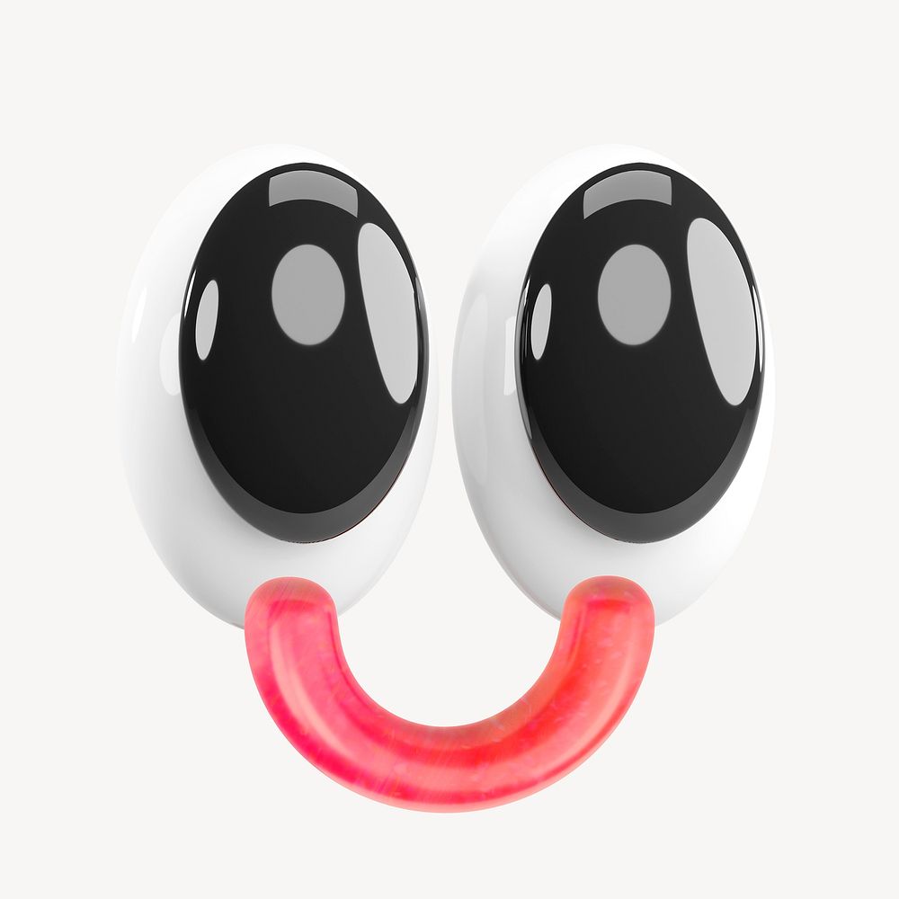 Smiling face, 3d design resource