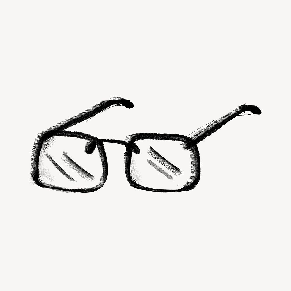 Eye glasses, object doodle psd