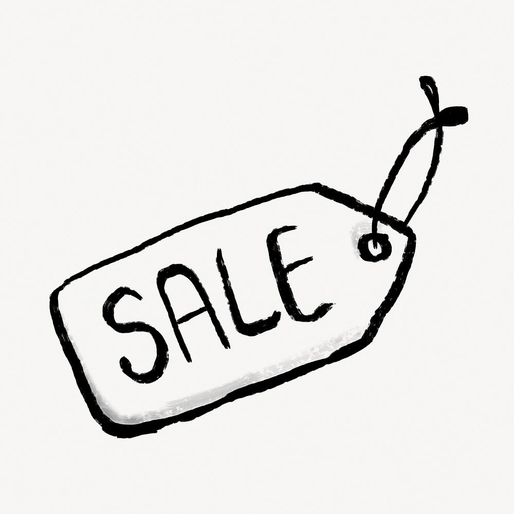 Sale price tag doodle