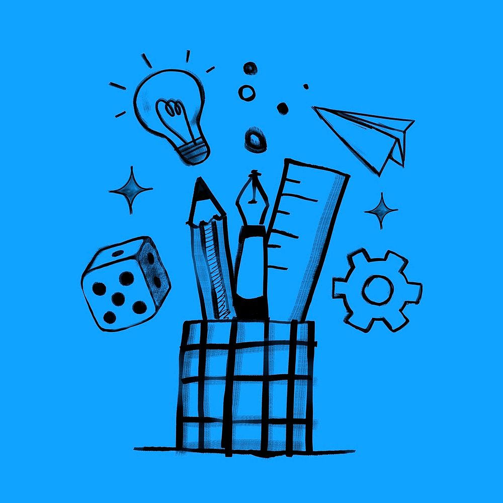 Creative business ideas, cute doodle