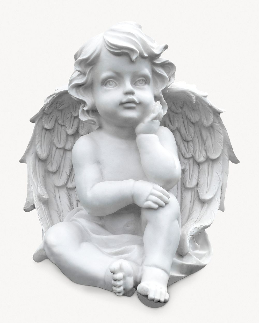 Baby angel statue, isolated sculpture Free Photo rawpixel