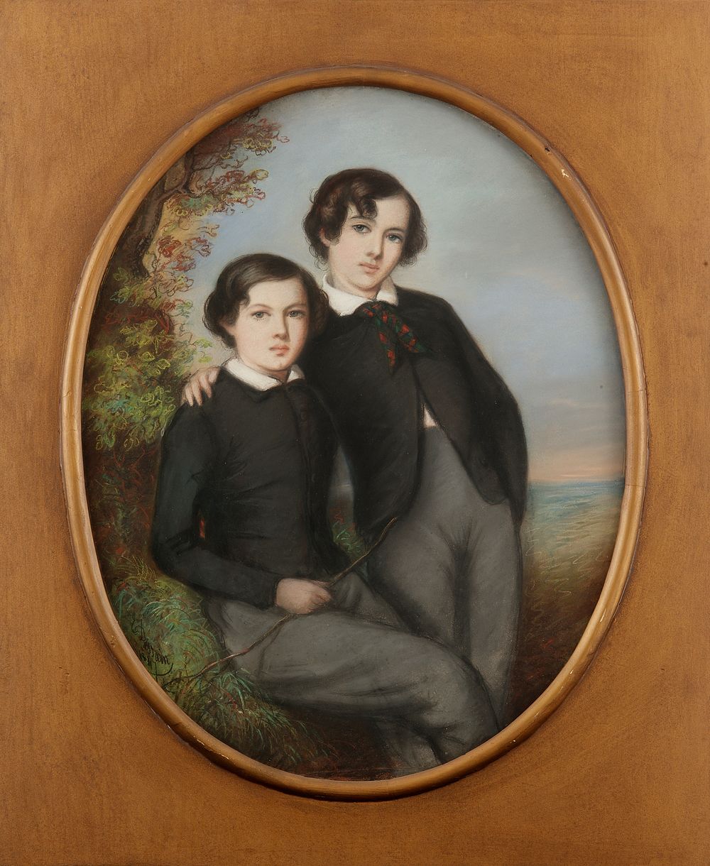 Portrait of J. McNeill Whistler and His Brother William (Dr. William Whistler), Emile Francois Dessain