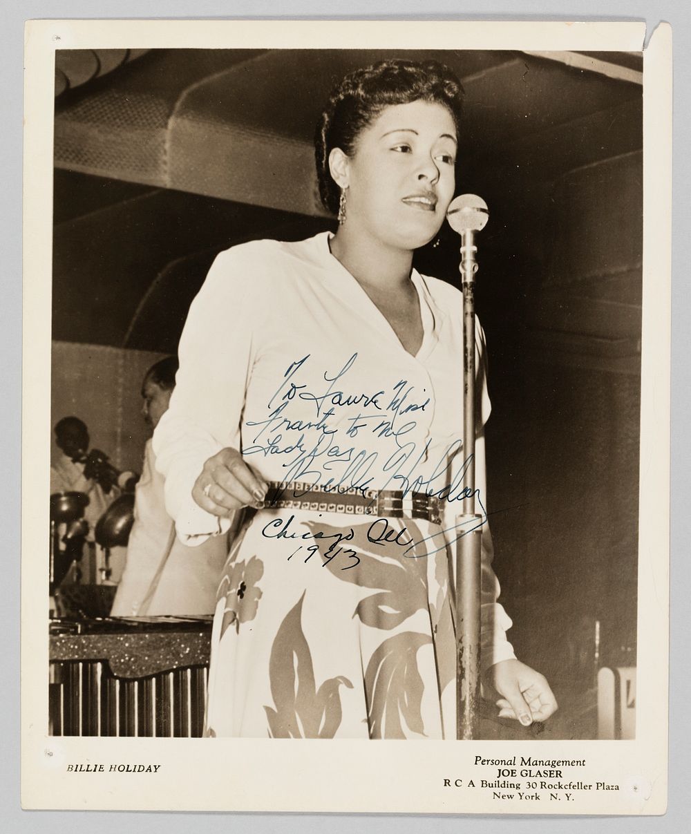 Photograph of Billie Holiday