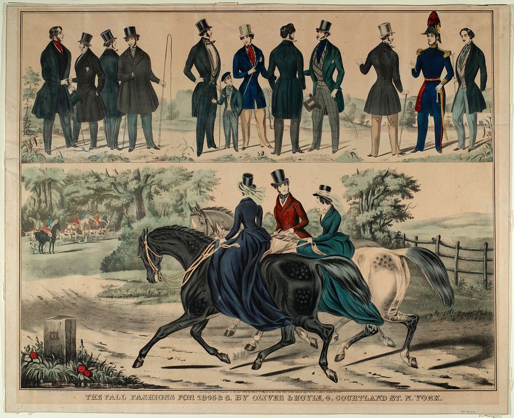 The Fall Fashions for 1845 & 6 by Oliver & Hoyle 4 Courtland Street New York