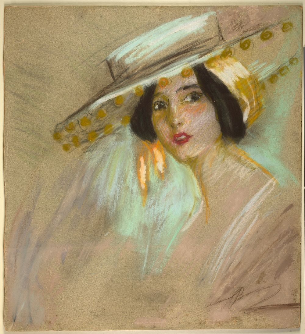 Spanish Fantasy II (Juliet Fremont) by Alice Pike Barney, born Cincinnati, OH 1857-died Los Angeles, CA 1931