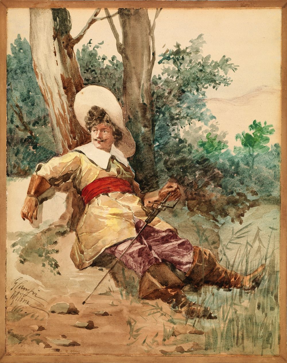 Resting Musketeer by G. Camfri