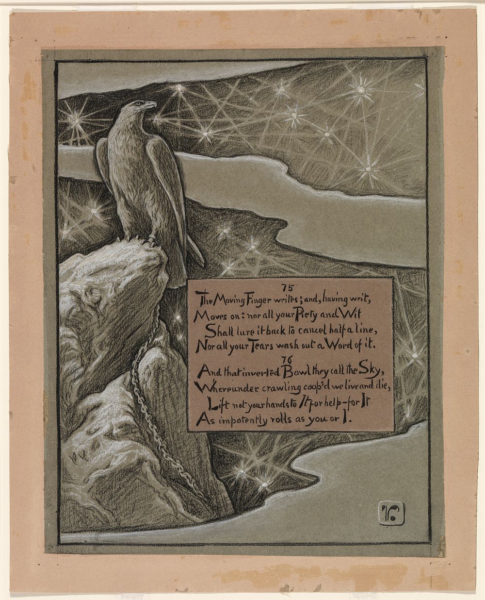 (Illustration for Rubáiyát of Omar Khayyám) Limitation by Elihu Vedder