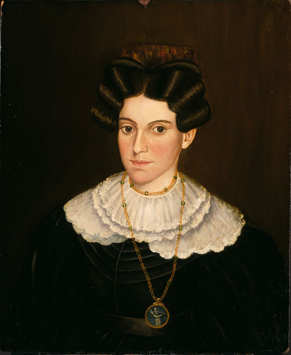 Woman in Black Dress by M. W. Hopkins