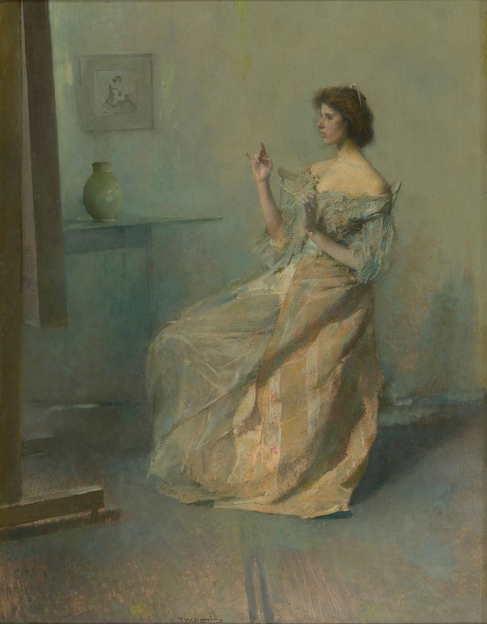 The Necklace by Thomas Wilmer Dewing