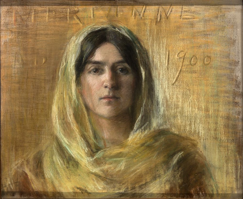 Marianne in Yellow by Alice Pike Barney, born Cincinnati, OH 1857-died Los Angeles, CA 1931