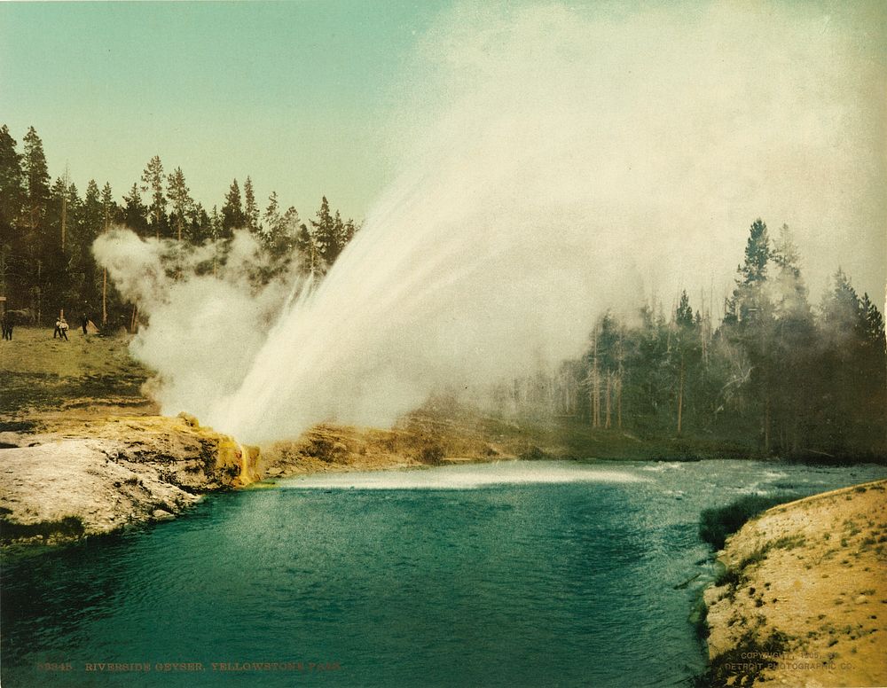 Riverside Geyser Yellowstone National Park Free Photo Rawpixel