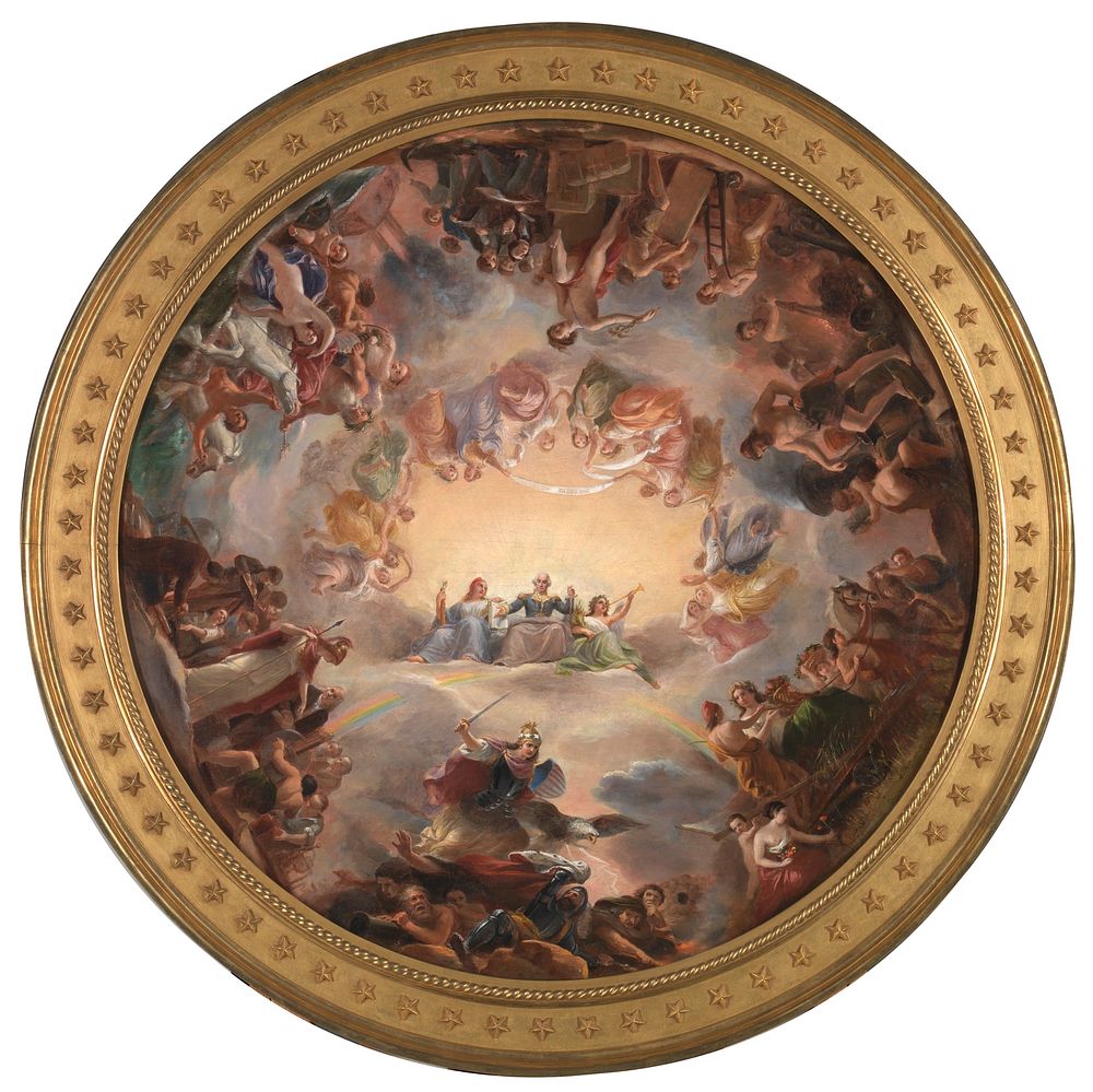 Study for the Apotheosis of Washington in the Rotunda of the United States Capitol Building by Constantino Brumidi