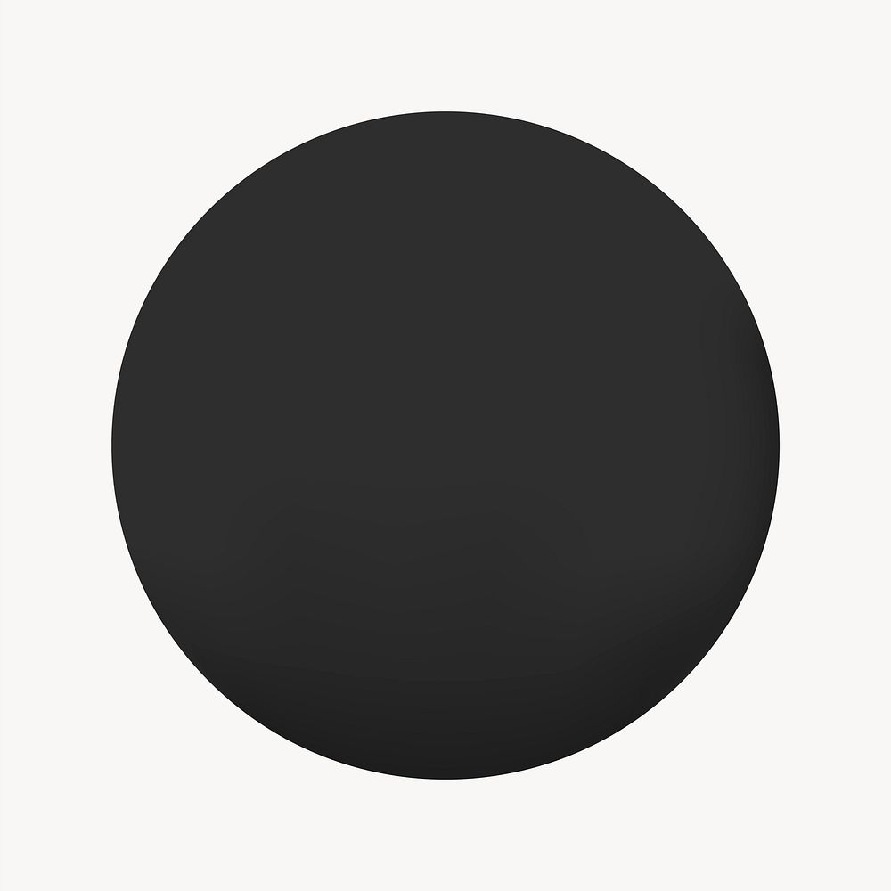 Black badge, round shape vector