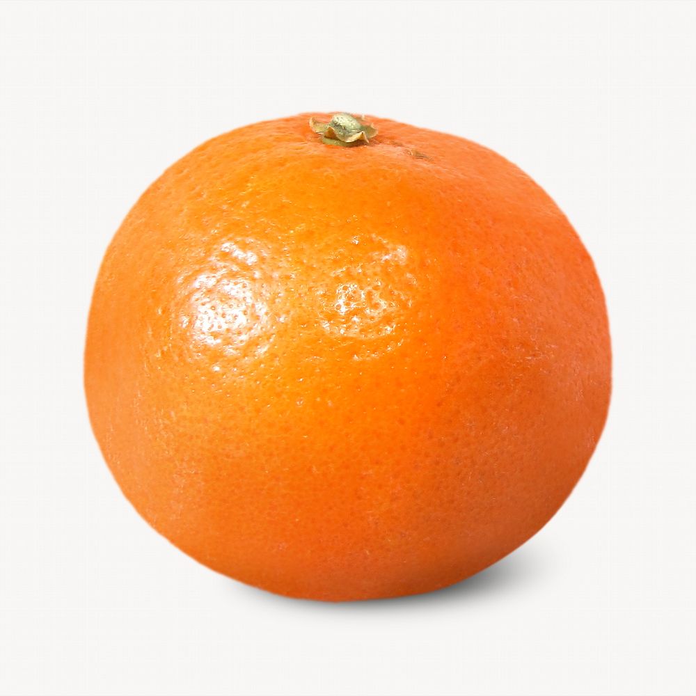 Mandarin orange, isolated fruit image