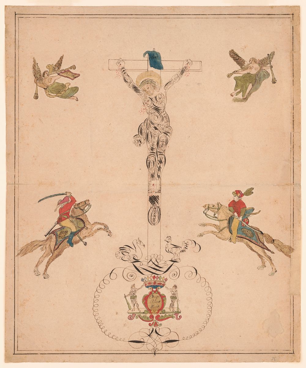 Crucifixion of Jesus (1750 -1850). Original from the Library of Congress.