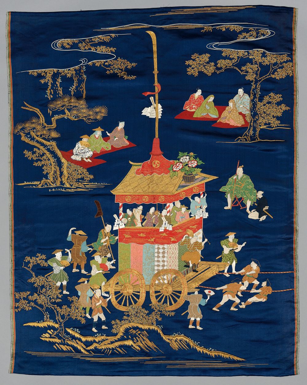 Embroidered Fukusa. Original from The Cleveland Museum of Art.
