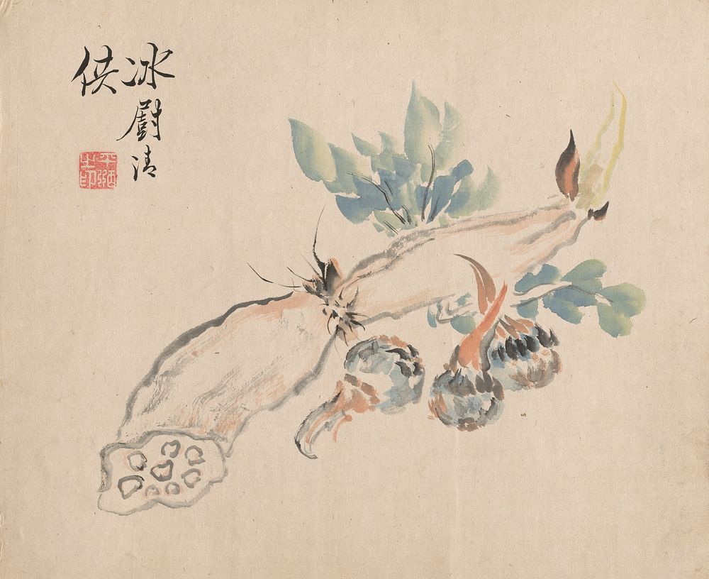 Lotus Root and Adder's Tongue. Original from The Cleveland Museum of Art.