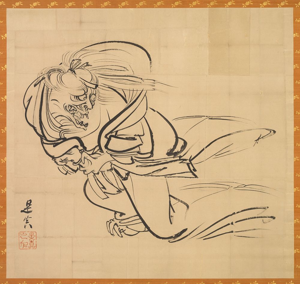 Sketch of Ibaraki-doji (1615-1868). Original | Free Photo - rawpixel