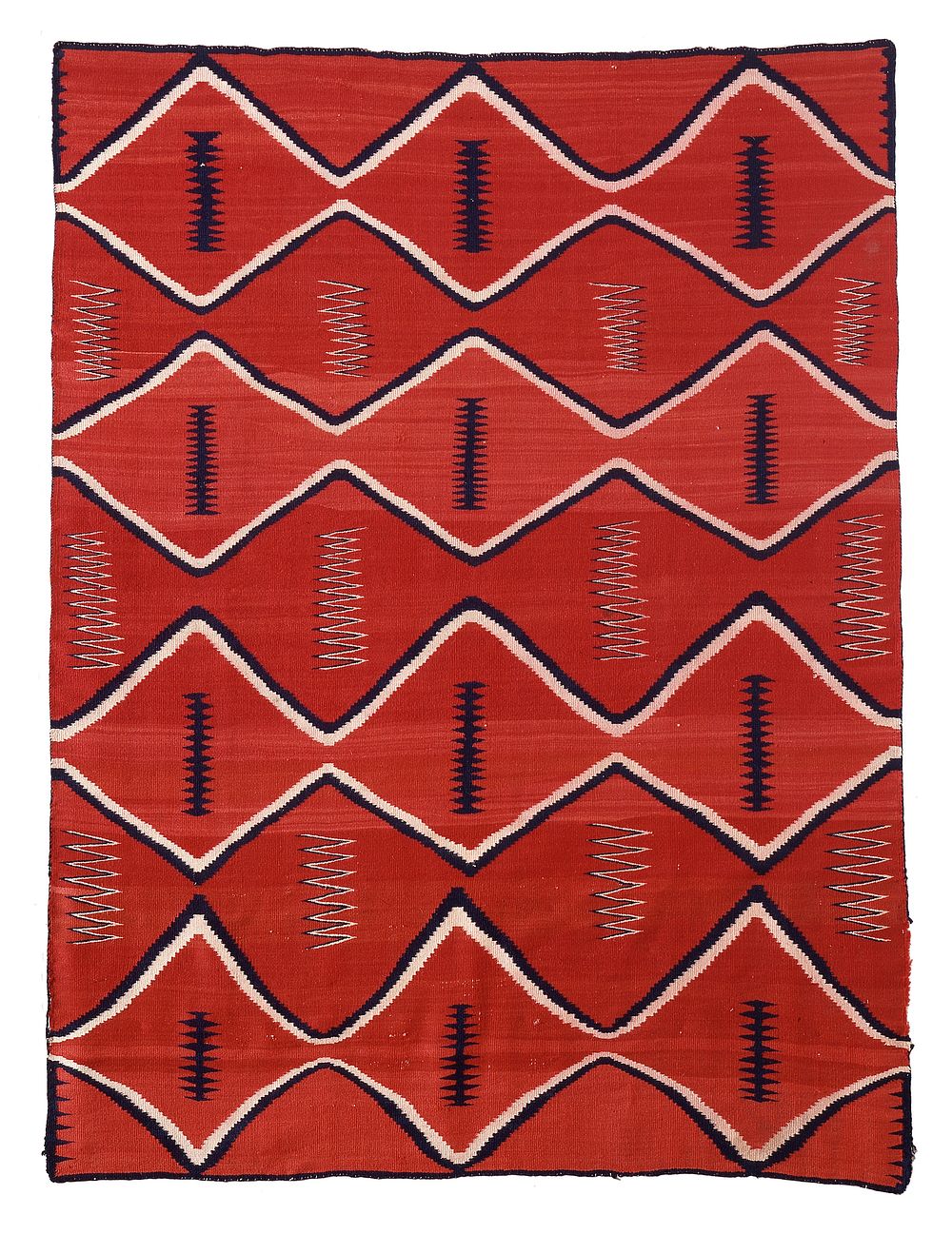 Serape (1865&ndash;80) textile in high resolution. Original from the Saint Louis Art Museum. 