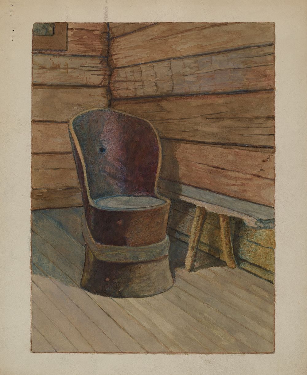 Muskego Church Chair (c. 1936) by Bertrand E. Old.