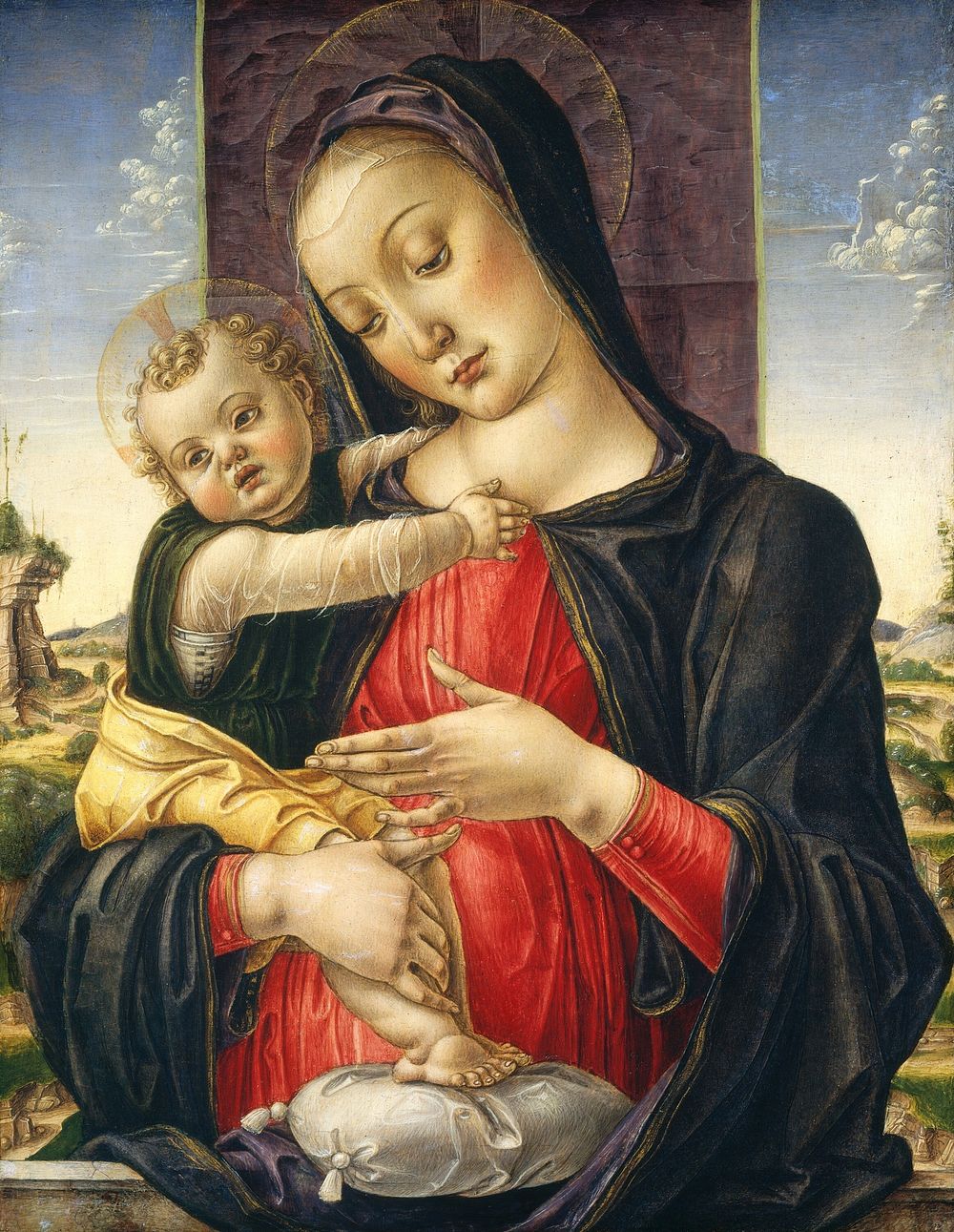 Madonna and Child (ca. 1475) by Bartolomeo Vivarini.  