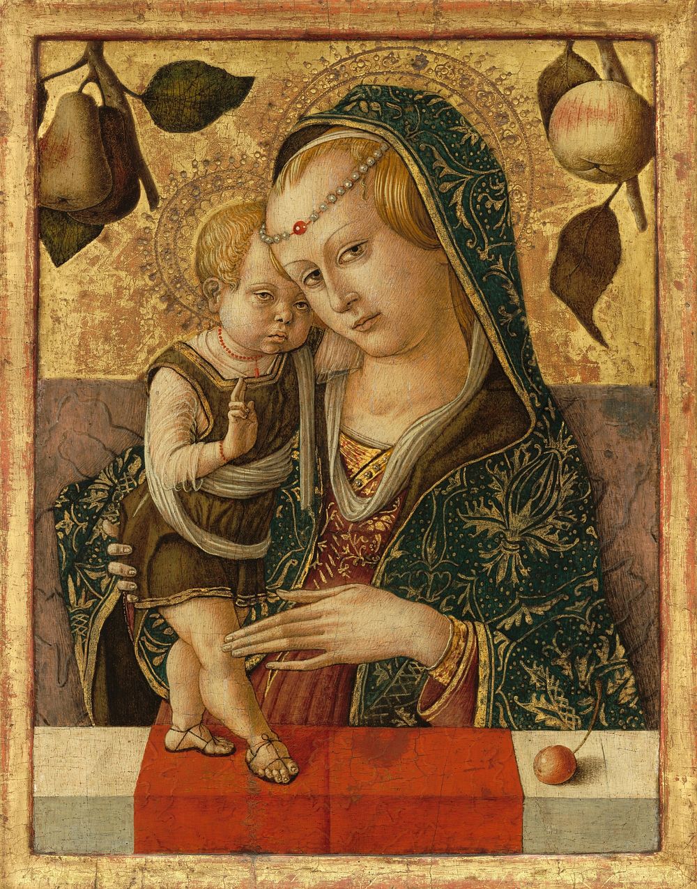Madonna and Child (ca. 1490) by Carlo Crivelli.  