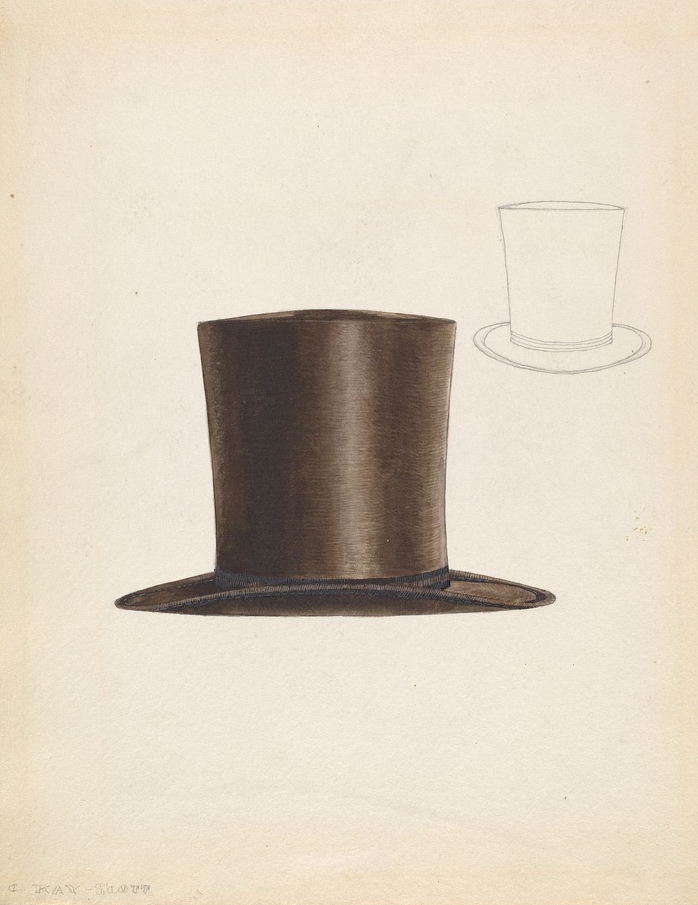 Man's Hat (ca.1937) by Creighton Kay-Scott.  