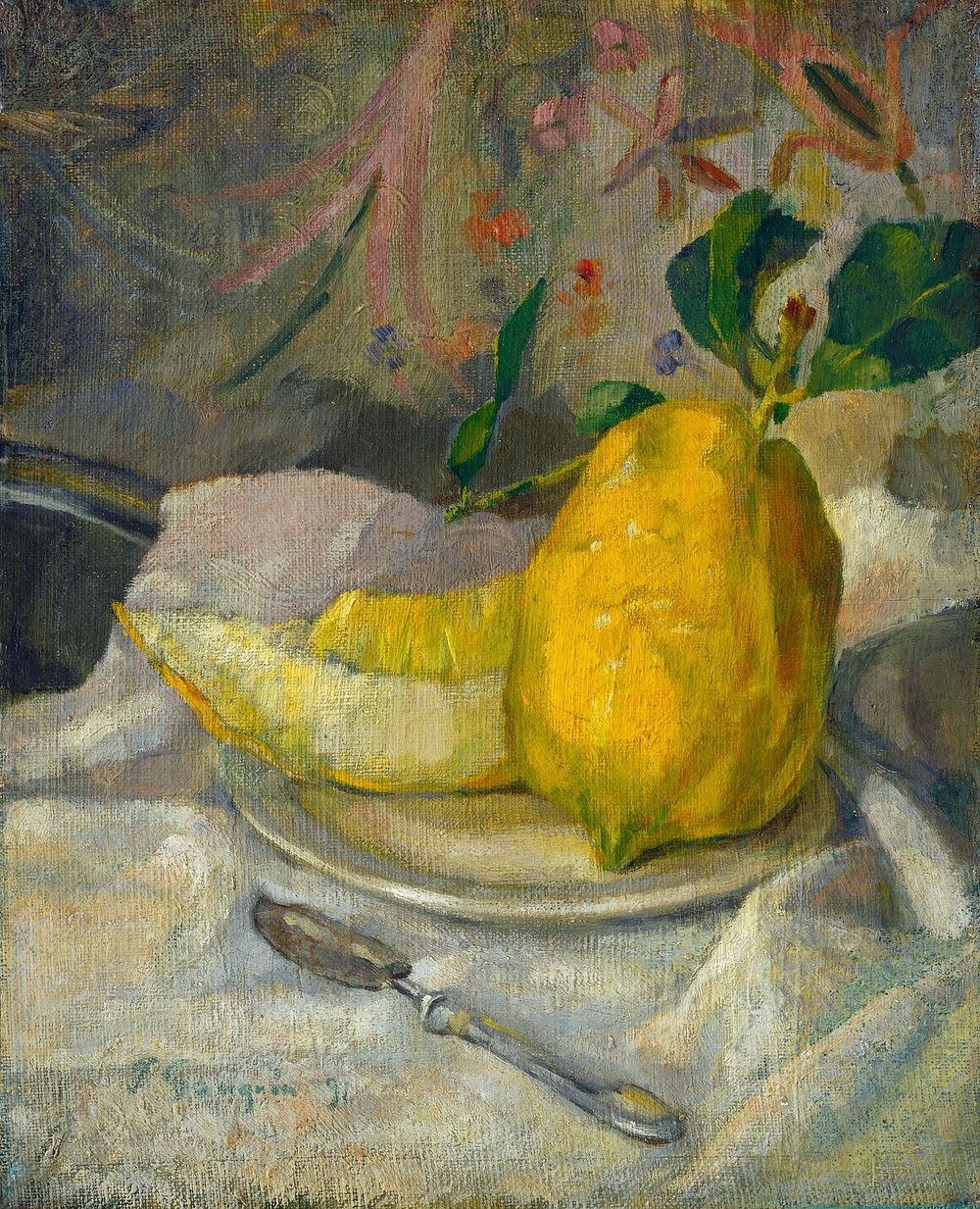 Melon and Lemon (ca. 1900) by French 19th Century.  