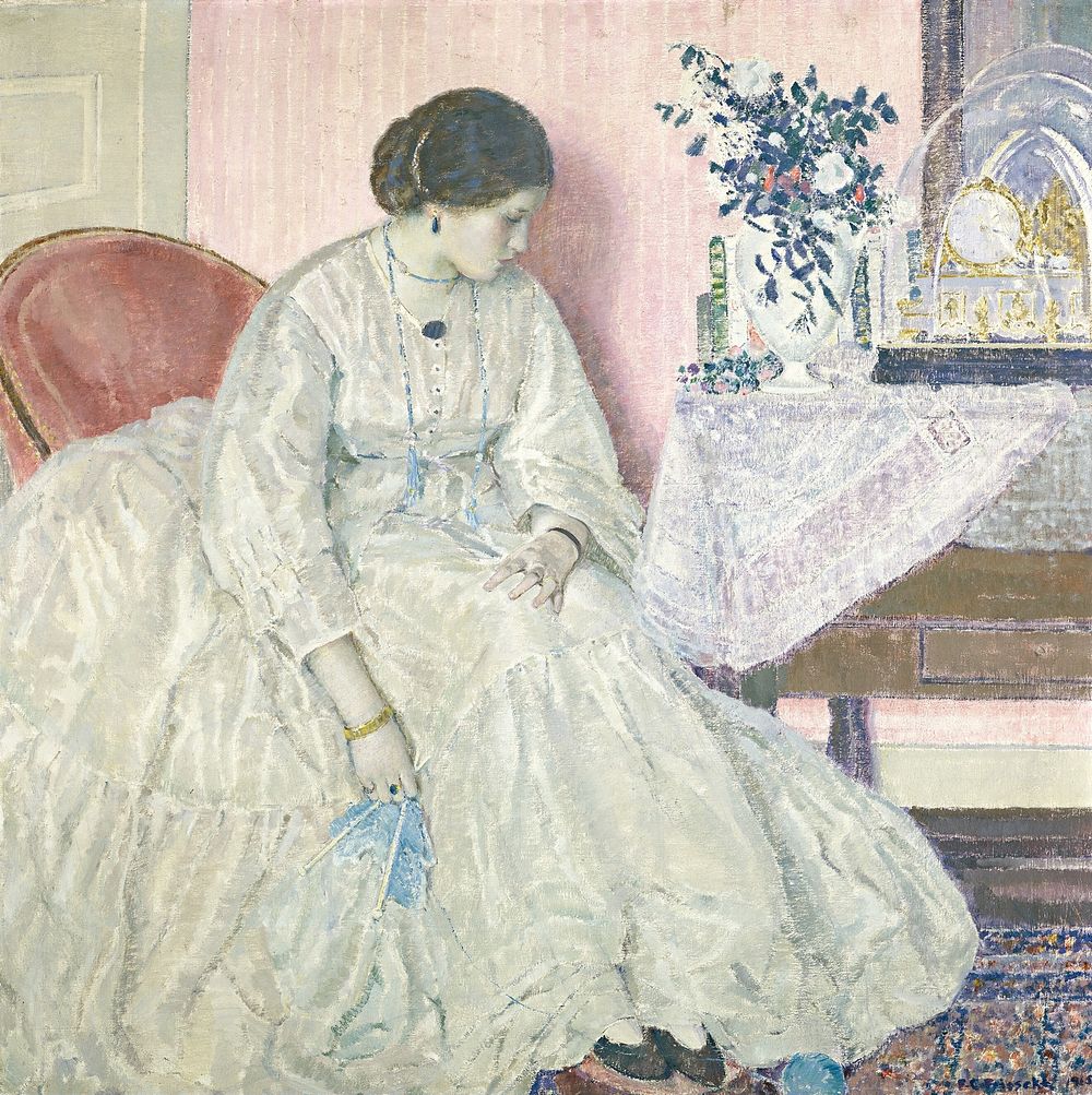 Memories (1915) by Frederick Carl Frieseke.  