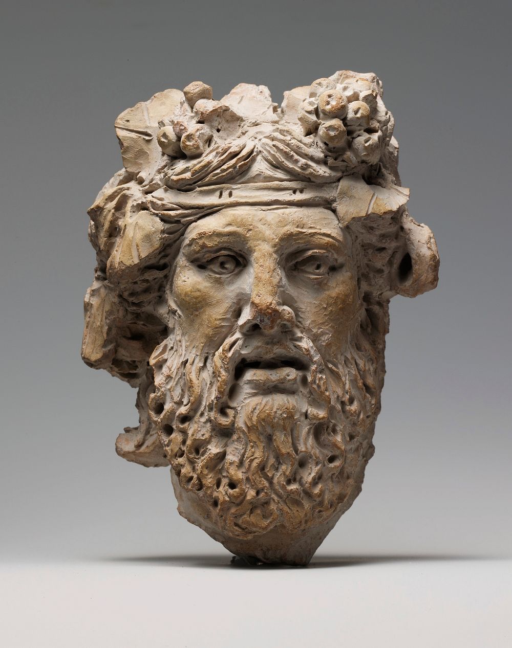 Terracotta head of Dionysos