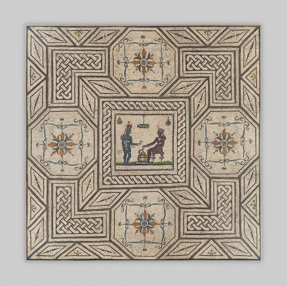 Mosaic floor with Egyptianizing scene