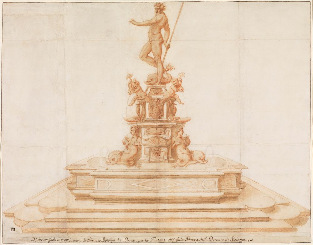 Copy after Giambologna's Neptune Fountain in Piazza San Petronio, Bologna, Anonymous, Italian, 16th to early 17th century