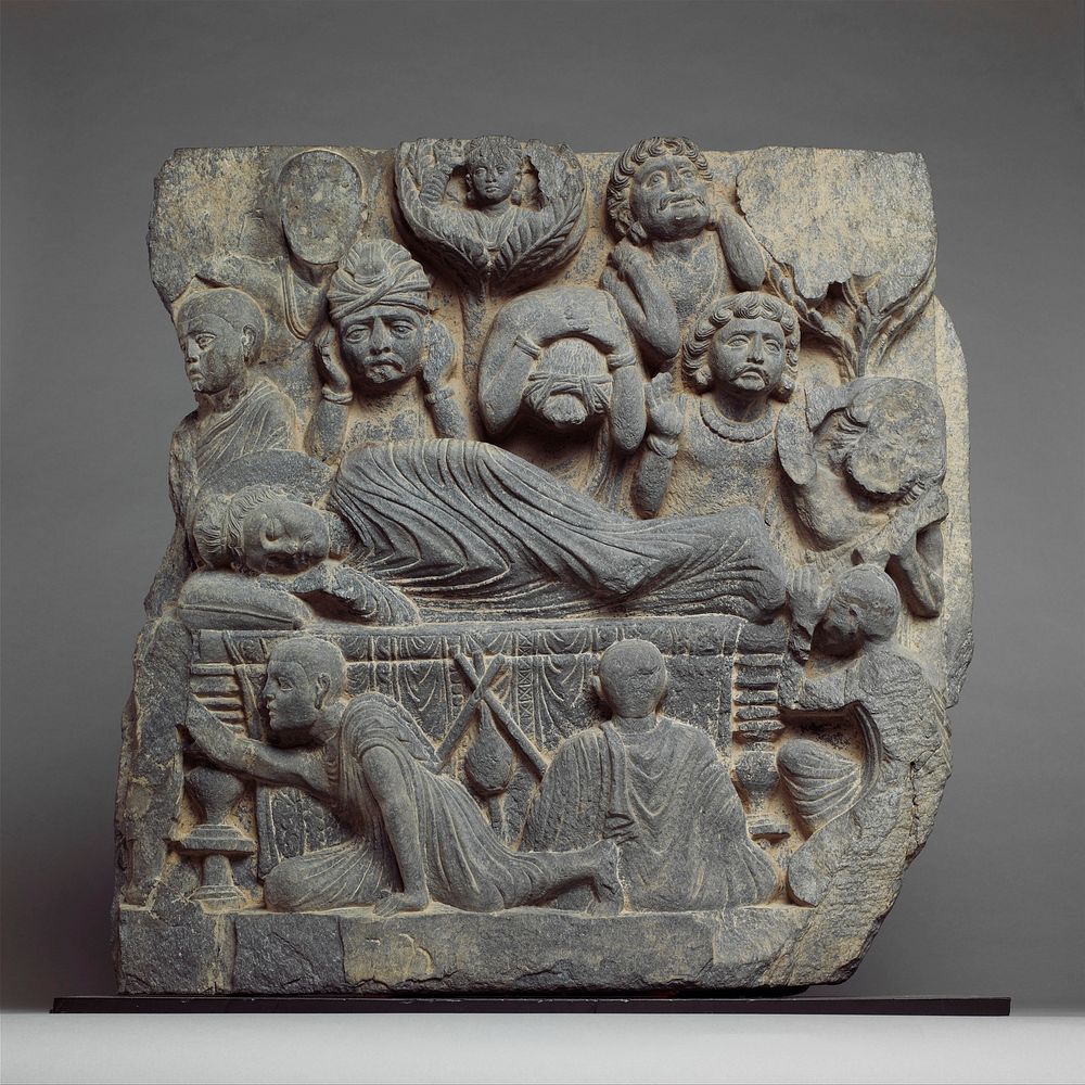 The Death of the Buddha (Parinirvana), Pakistan (ancient region of Gandhara)