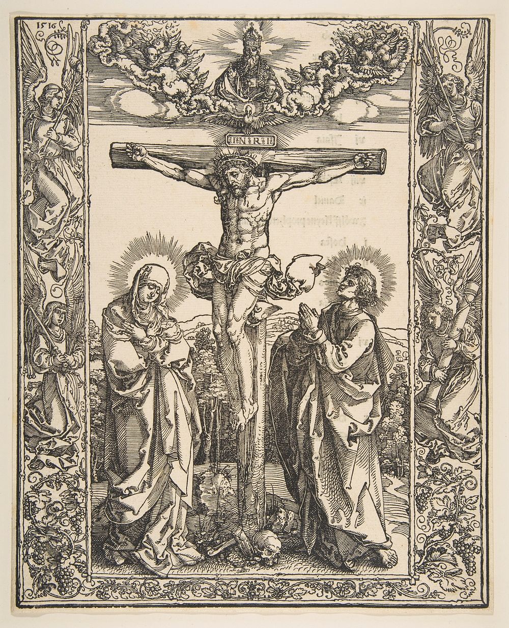 Christ on the Cross between the Virgin and Saint John