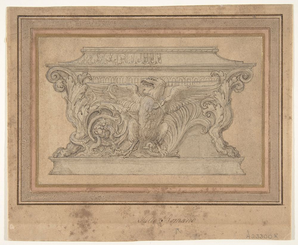 Design for a Casket with the Gonzaga Eagle