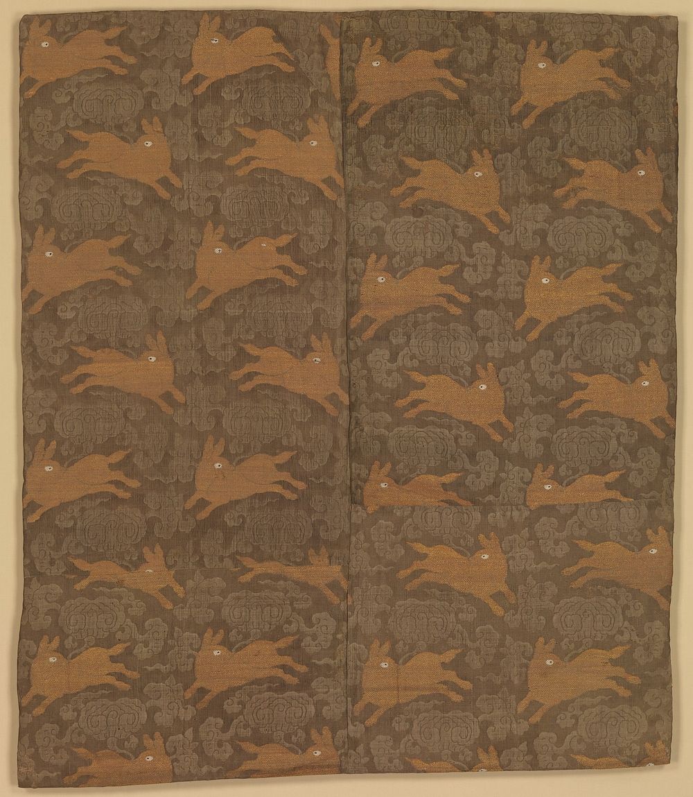 Panel with Rabbits amid Clouds