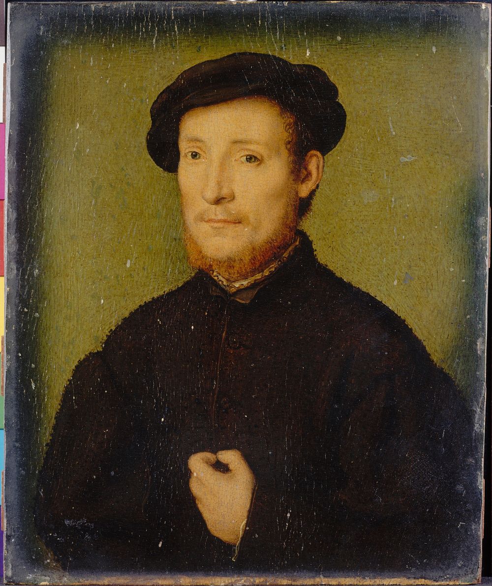 Portrait of a Man with His Hand on His Chest