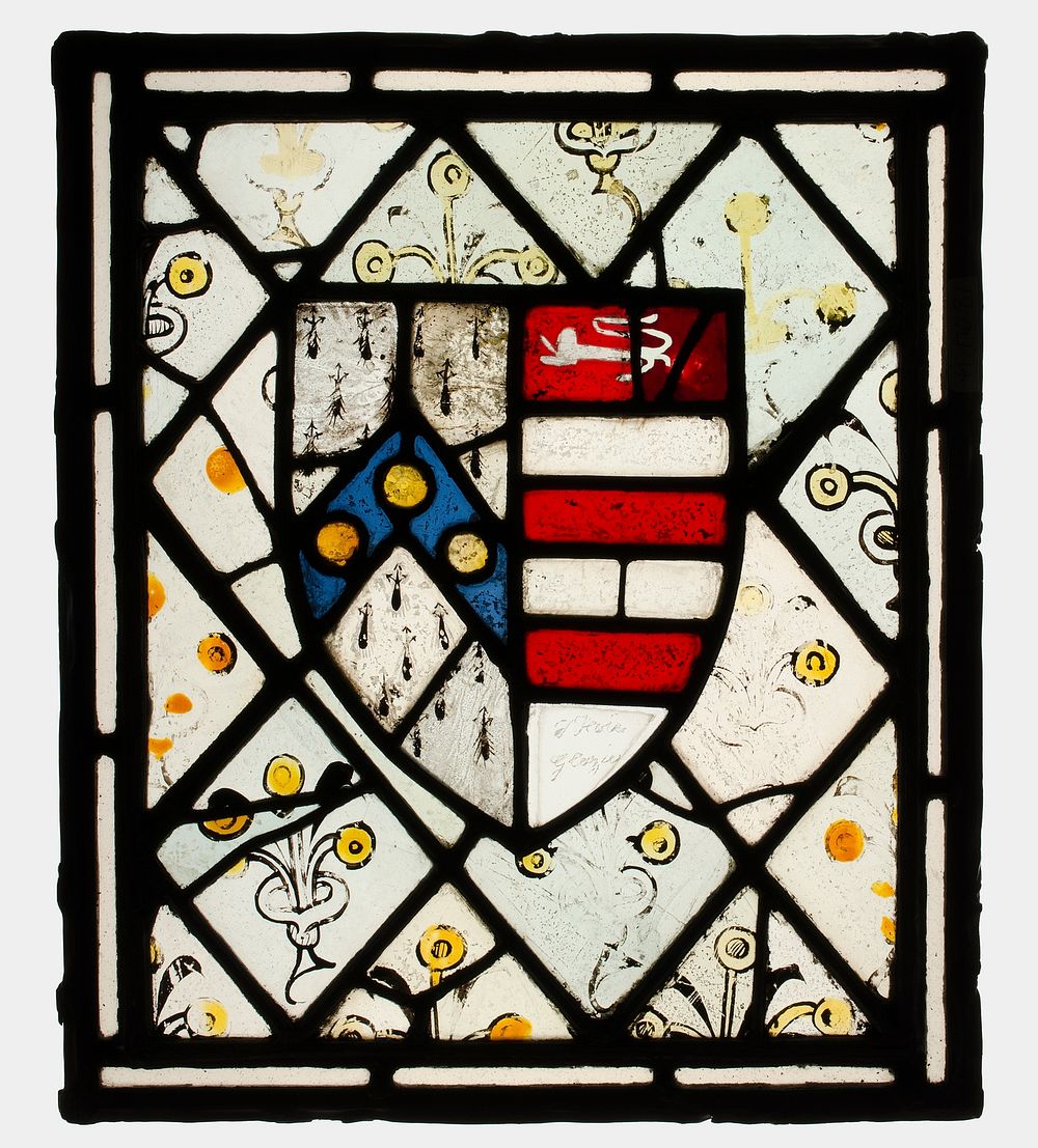 Panel with Heraldic Shield of Johnson