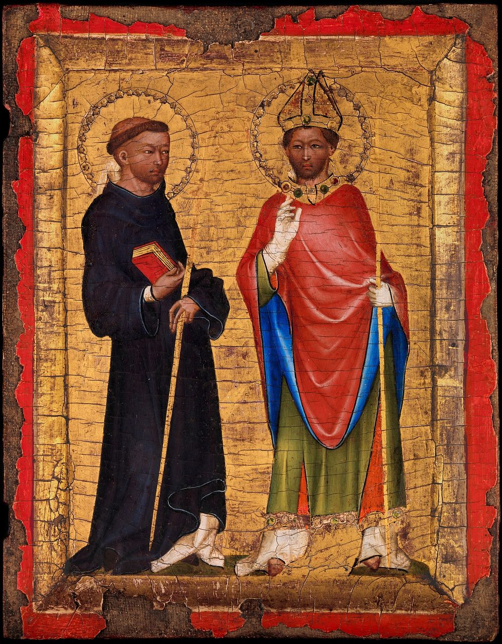 Saints Procopius and Adalbert,  Bohemian (ca. 1340&ndash;50)