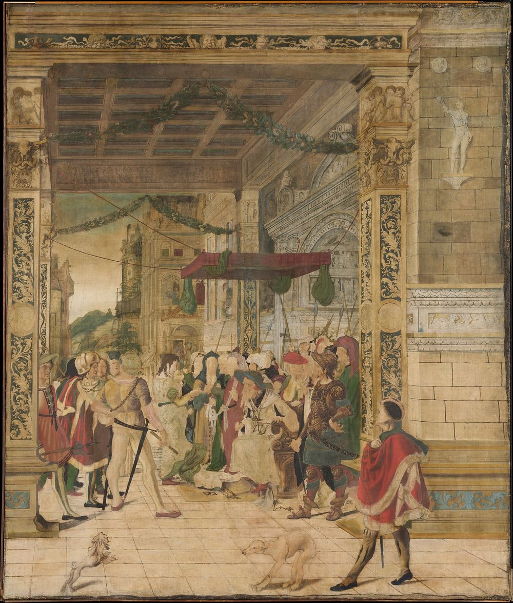 Joseph Interpreting the Dreams of Pharaoh, attributed to J&ouml;rg Breu the Younger