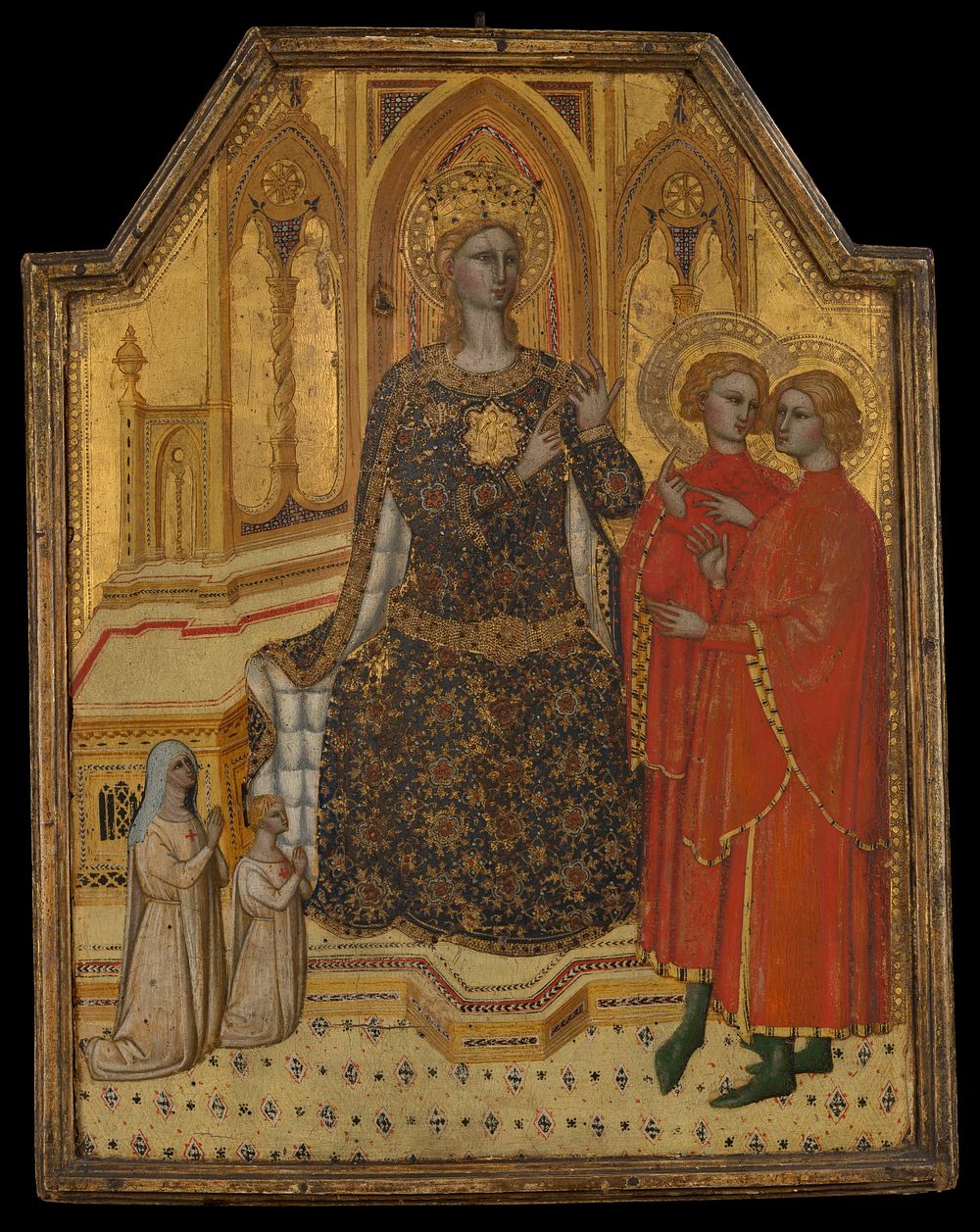 Saint Catherine Disputing and Two Donors by Cenni di Francesco di Ser Cenni
