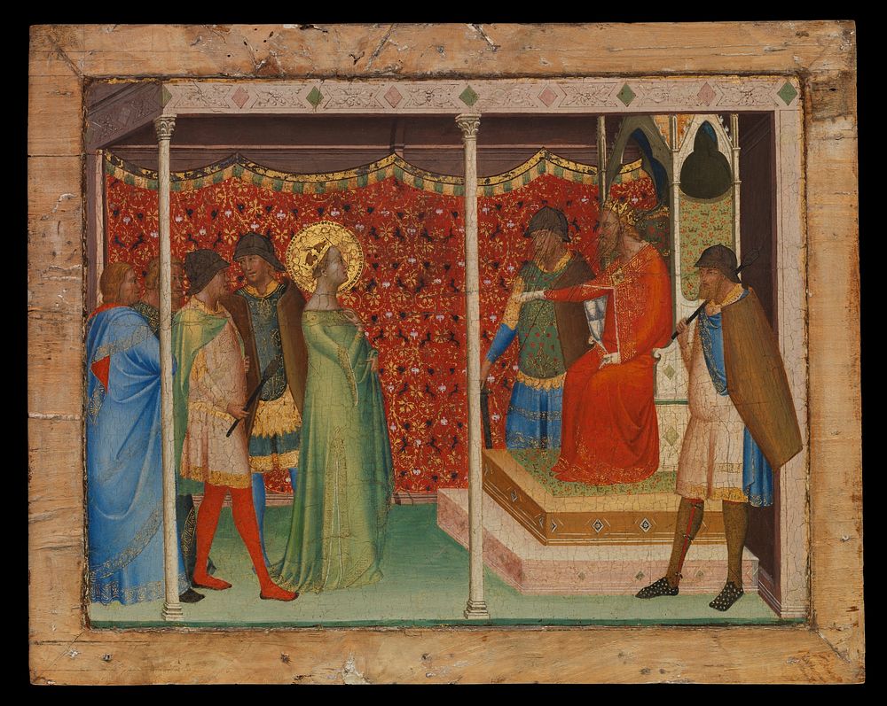 Saint Reparata before the Emperor Decius by Bernardo Daddi