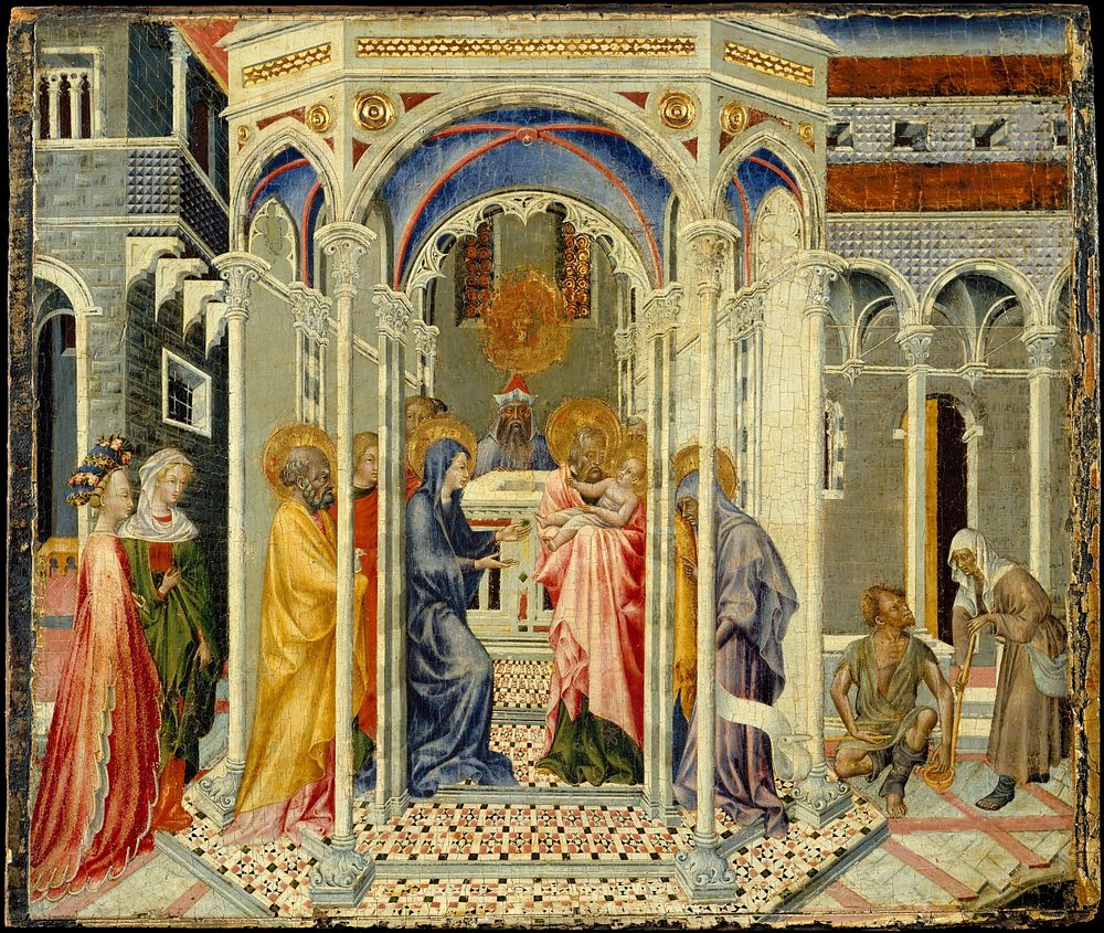 The Presentation of Christ in the Temple  by Giovanni di Paolo (Giovanni di Paolo di Grazia)