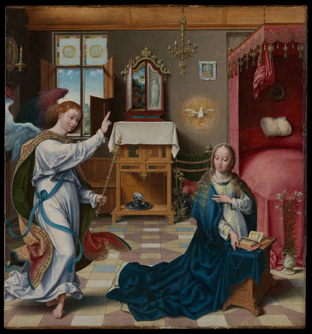 The Annunciation  by Joos van Cleve