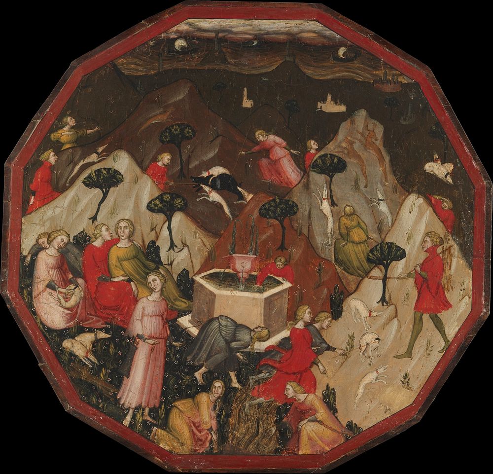 Ameto's Discovery of the Nymphs by Master of 1416