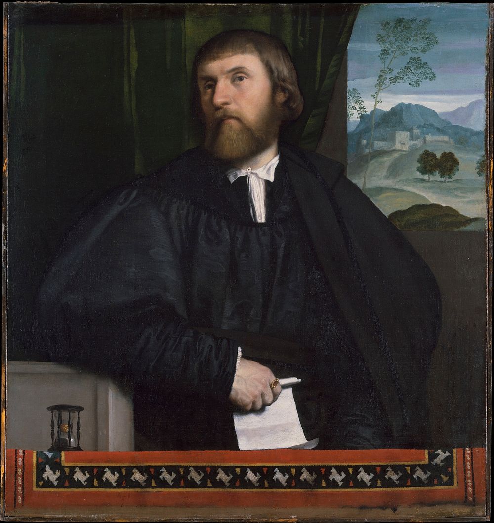Portrait of a Man by Moretto da Brescia