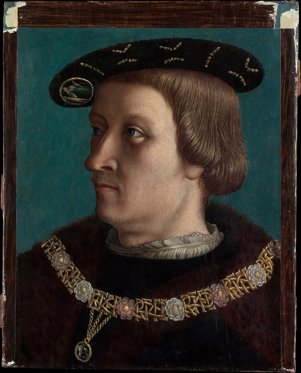 Portrait of a Man Wearing the Order of the Annunziata of Savoy, ? French Painter