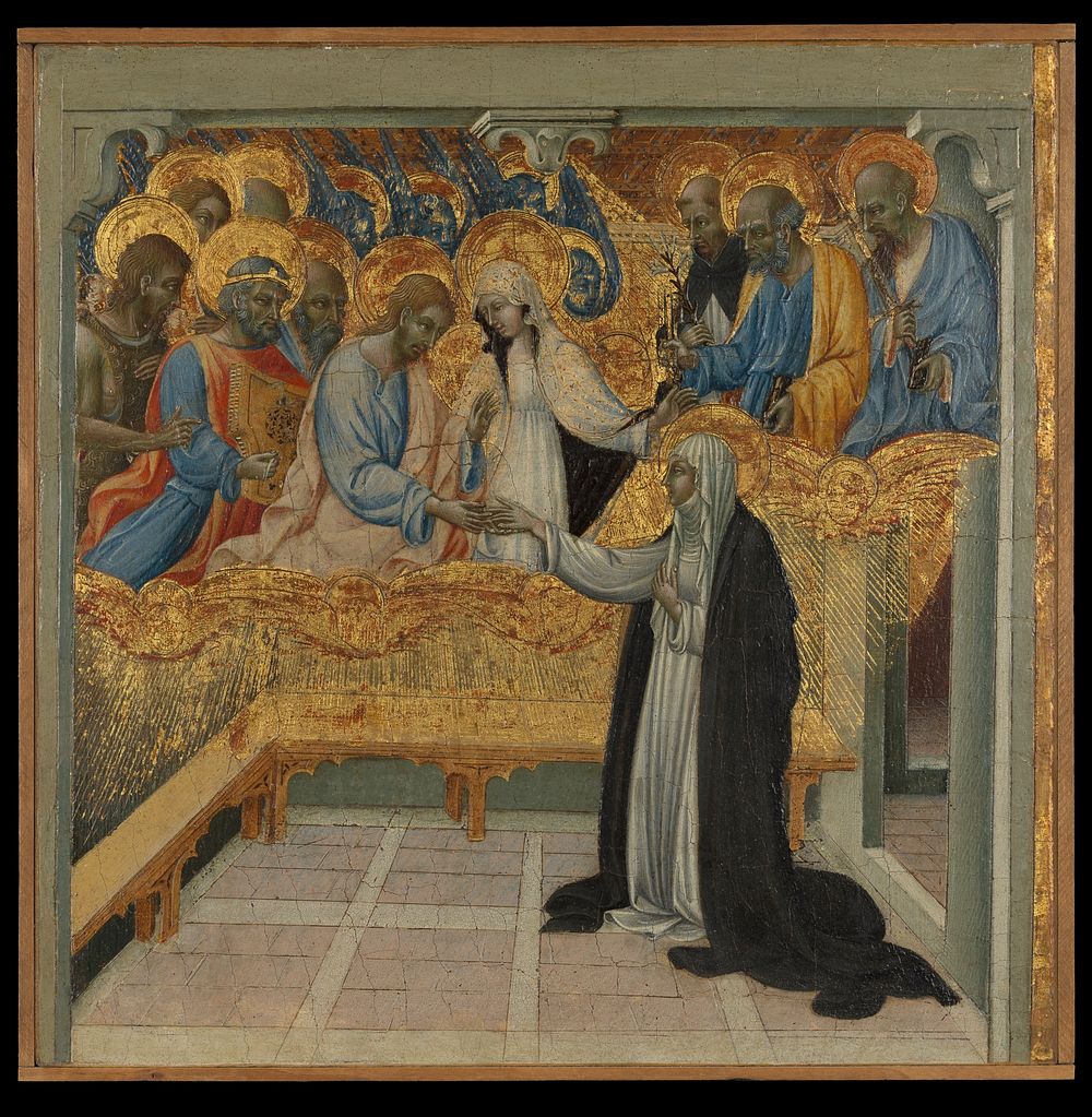 The Mystic Marriage of Saint Catherine of Siena by Giovanni di Paolo (Giovanni di Paolo di Grazia)